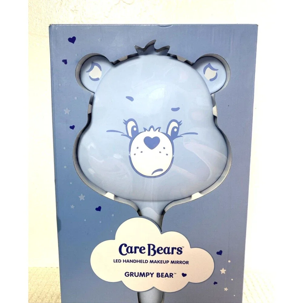 Care Bears Led Handheld Makeup Mirror Grumpy Bear Blue White Vanity